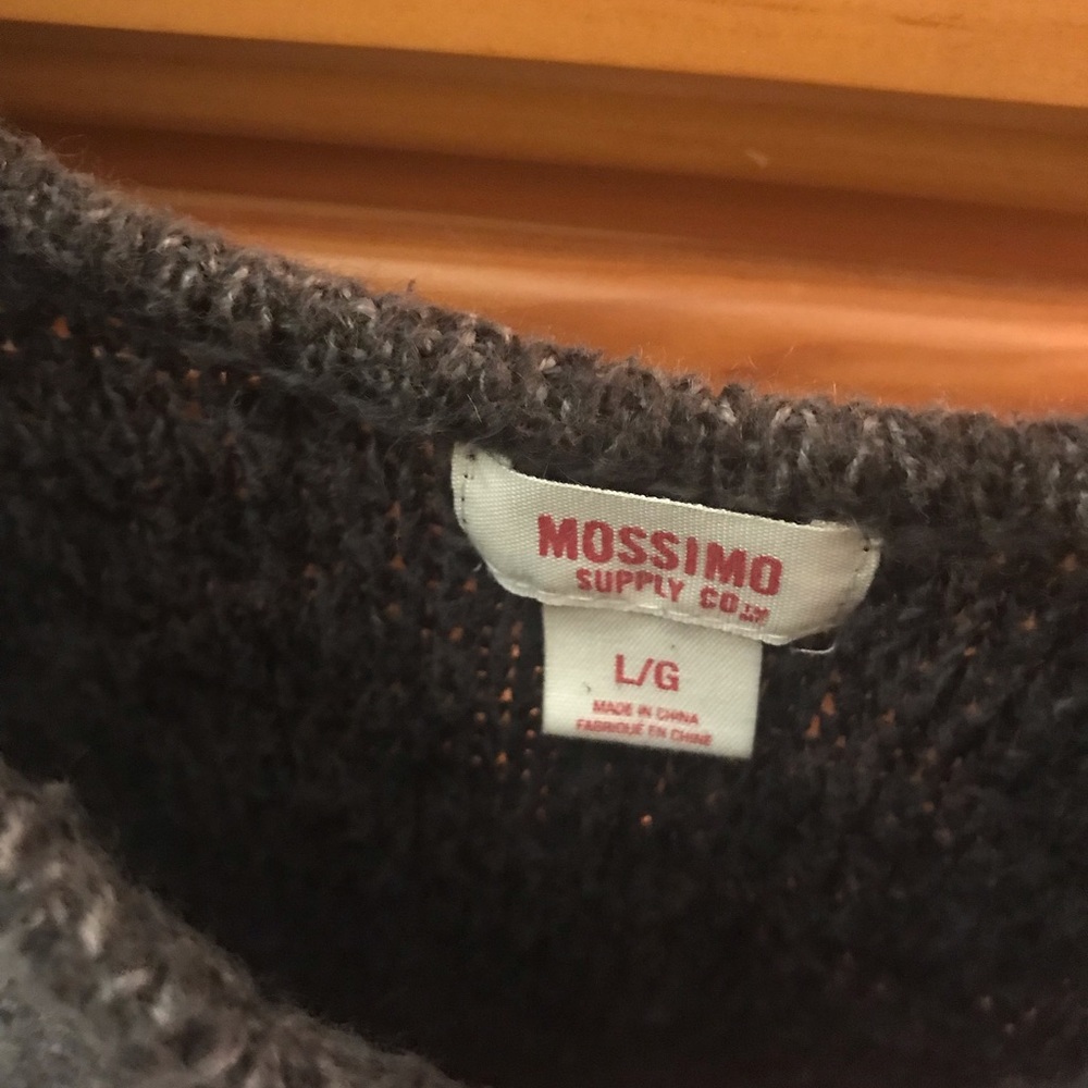 Mossimo High-Low Grey Sweater - Picture 2 of 3